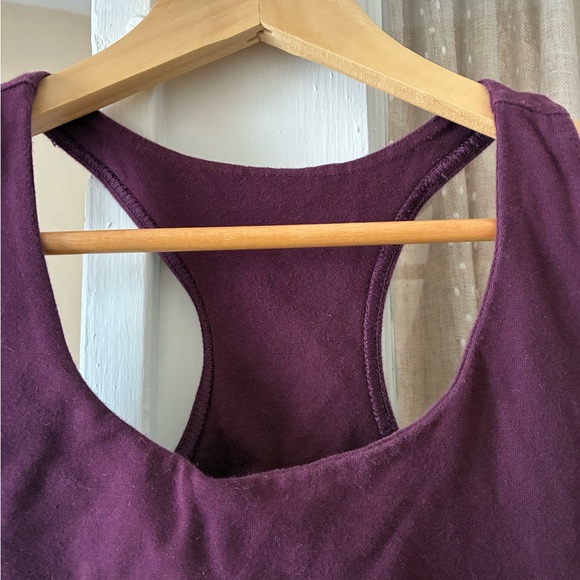 Pact Organic Cotton Plum Cropped Tank - Picture 3 of 4